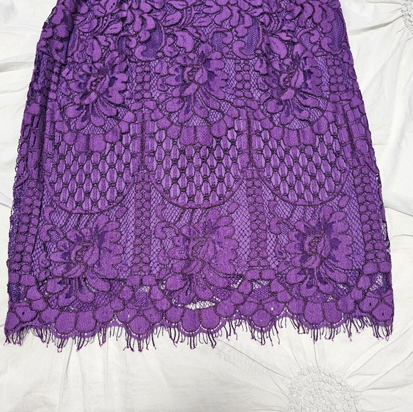 Add On $5 - Purple Lace Party Dress - Picture 10 of 14